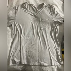 Cozy Earth White Premium Bamboo Clothing Pocket T-Shirt